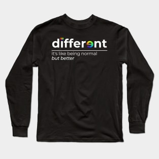 Different - Be Different Shirt for Autism Awareness Month Long Sleeve T-Shirt